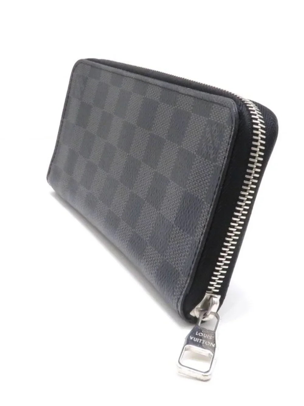 Louis Vuitton Zippy Wallet Vertical Damier Graphite Canvas Black